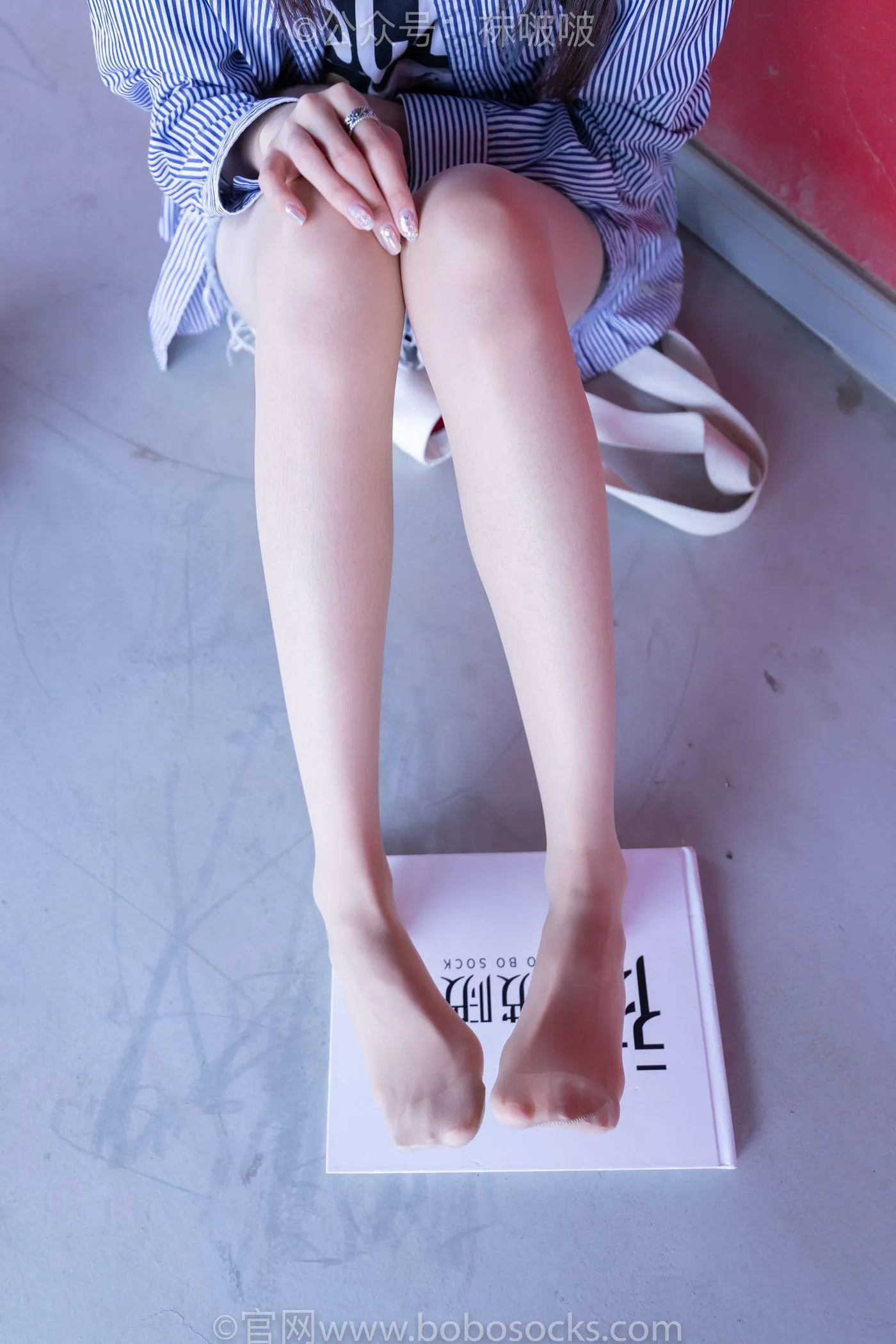 [BoBoSocks袜啵啵]NO.011 稚予-AJ、白色短棉袜、肉丝 [139P]插图4